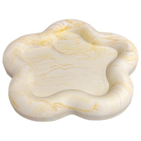 JESMONITE - Moule en Silicone - Fleur-shaped Dish - 15,8x14,9x1,7cm