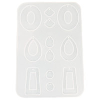 RESLIN - Moule en Silicone - Boucles d'Oreilles Minimaliste - 18,4x12,7x0,4cm
