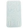 RESLIN - Silicone Mould - Earrings Retro - 20,3x11,1x0,4cm
