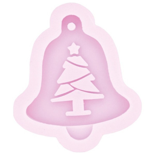 JESMONITE - Silicone Mould - Christmas Tree Hanger - 10,6x9,2x1,5cm