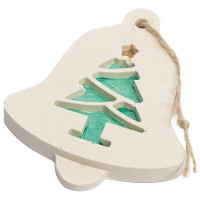 JESMONITE - Silicone Mould - Christmas Tree Hanger - 10,6x9,2x1,5cm