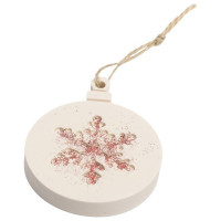 JESMONITE - Moule en Silicone - Rond Flocon Hanger - 9x7,5x2cm