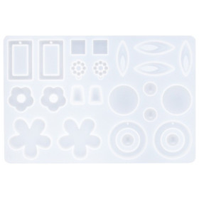 RESLIN - Moule en Silicone - Boucles d'Oreilles Collection - 21,3x13,5x0,5cm