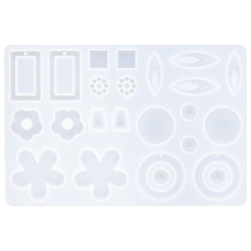 RESLIN - Moule en Silicone - Boucles d'Oreilles Collection - 21,3x13,5x0,5cm