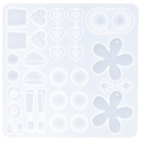 RESLIN - Moule en Silicone - Boucles d'Oreilles Fleur - 21,5x22,5x0,8cm