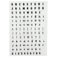 JESMONITE - Silicone Mould - Clear Stamp ABC & 123 - 11x16x0,2cm