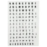 JESMONITE - Moule en Silicone - Clear Stamp Abc & 123 - 11x16x0,2cm