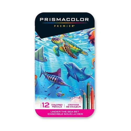 PRISMACOLOR - Premier - Crayons de Couleur - 12 - Édition Under The Sea