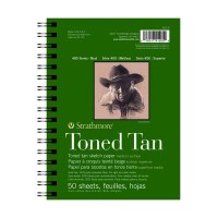 STRATHMORE - Toned Tan Sketch - Bloc Spirale - 80LB - 50 Feuilles - 5.5x8.5"