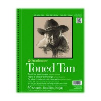 STRATHMORE - Toned Tan - Tinted Pad - 23x31 cm - 50 Sheets - 118 gsm