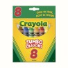 CRAYOLA - Wax Crayons - 8 JUMBO Colors