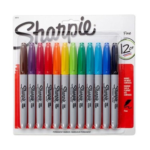SHARPIE - Marqueurs Permanents Fine - Set de 12 (variant)