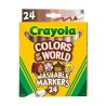 CRAYOLA - Feutres Super Tips - 24 - Colors of the World - LARGE