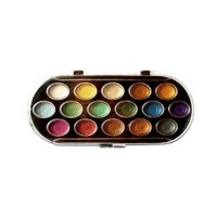 YASUTOMO - Boite Aquarelle 16 Couleurs [PEARLESCENT - Nacré]