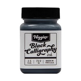HIGGINS - Encre Noire - 2OZ [Black - Calligraphy Waterproof Ink]