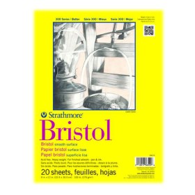STRATHMORE - Bloc Papier Bristol - 22x30 - 20F - 270g