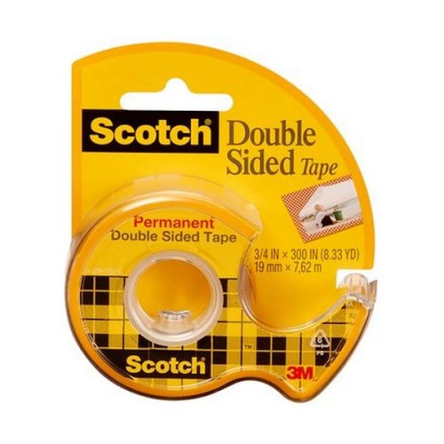 3M - Rouleau Double-Face Adhésif + Dévidoir [PHOTO - 12MMx6M]