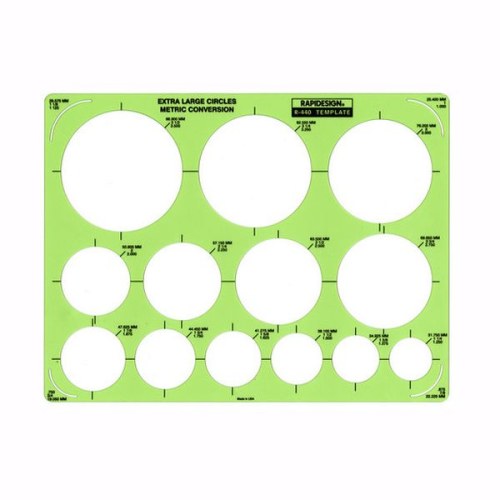 PLAID - Gabarit / Template Cercles [Ronds - Géants - 3cm à 9cm - EXTRA]