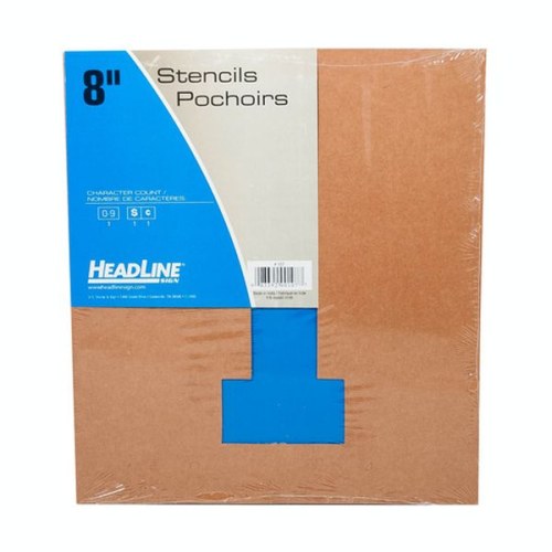 HEADLINE - Pochoirs Gothic - Lettres & Nombres - 8" Nombres