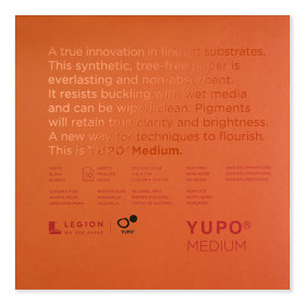 LEGION - Bloc Yupo Mix Media - 7x7" - 10F - 200g - Blanc