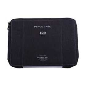 LINECO - Canvas Pencil Case for 120 - Blue