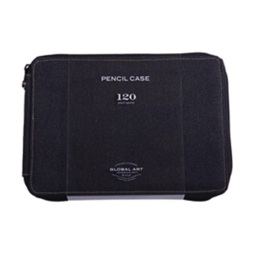 LINECO - Trousse Toile 120 Crayons - Bleu