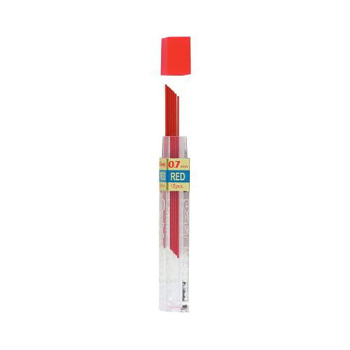 PENTEL - Mines Couleur - 0.7mm (12) [Rouge]
