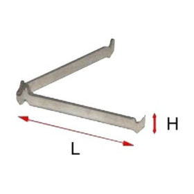 SOLARGIL - Support Réfractaire Métal Plat - Ø 50 mm - 1200°C