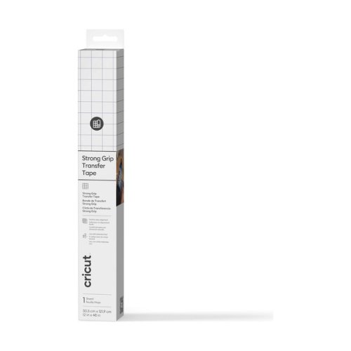 CRICUT - Film Transfert TackyTape - Adhérence Forte - 30,5 cm x 1,2 m