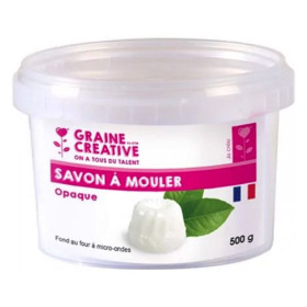 GRAINE CREATIVE - Bloc pour Savon - 500 g - Opaque