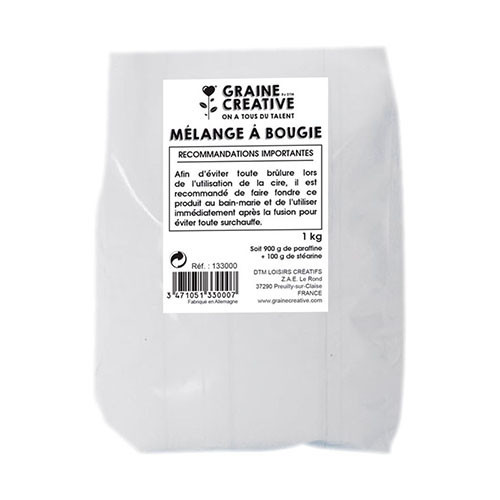 GRAINE CREATIVE - Candle Wax Granules - 1 kg - 100% Paraffin