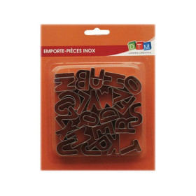 GRAINE CREATIVE - Emporte-Pièces Inox - 26 Pièces - Alphabet