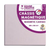 GRAINE CREATIVE - Châssis Entoilé Magnétique - 30 x 30 cm - Rose