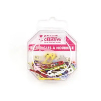 GRAINE CREATIVE - Épingles à Nourrice - 50 Pièces - 27 mm - Couleurs