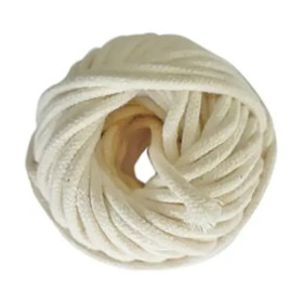GRAINE CREATIVE - Braided Cotton String - 4 mm - 17 m - 100 g