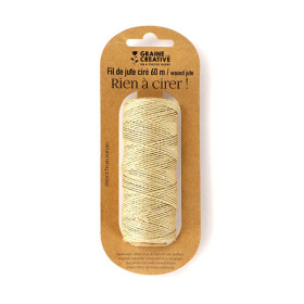 GRAINE CREATIVE - Ficelle de Jute - 1,5 mm - 60 m - Cirée
