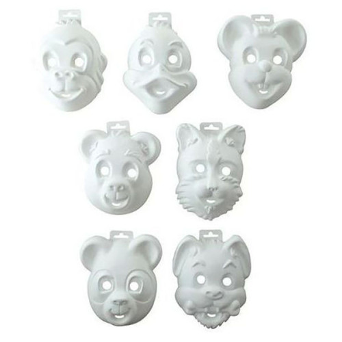 GRAINE CREATIVE - Masques Animaux - 14 Masques (2 x 7 Modèles)