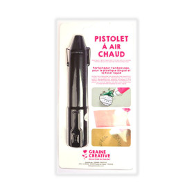 GRAINE CREATIVE - Pistolet à Chaleur Décapeur Embosseur - 290°C - 130 W