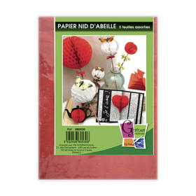 GRAINE CREATIVE - Plaques Nid d'Abeille - 5 Plaques