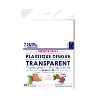 GRAINE CREATIVE - PLASTIQUE FOU - 30 Sheets - Transparent (Bulk Pack)