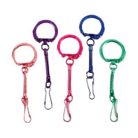 GRAINE CREATIVE - Chain Keychain - 10 Pieces - Assorted Colors