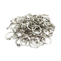 GRAINE CREATIVE - Porte-Clés Chaînette - 100 Pièces - Argent