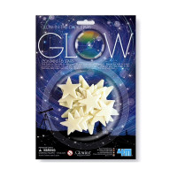 GRAINE CREATIVE - Stickers Phosphorescents - 16 Étoiles - 50/80/110 mm
