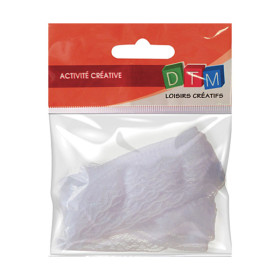 GRAINE CREATIVE - Ruban Dentelle Blanc - 5 m - Motif Vague