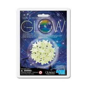 GRAINE CREATIVE - Glow-in-the-Dark Stickers - 60 Mini Stars