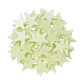 GRAINE CREATIVE - Glow-in-the-Dark Stickers - 60 Mini Stars