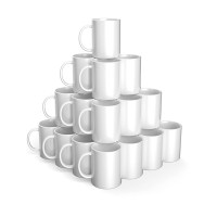 CRICUT - Mugs Céramique Sublimation - 340 ml - Lot de 36 - Blanc