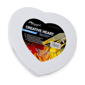 PHOENIX - ARTIST CANVAS - Châssis Cœur - 100% Coton - "Creative Hearts"
