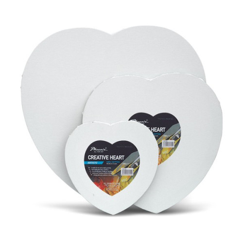 PHOENIX - ARTIST CANVAS - Châssis Cœur - 100% Coton - "Creative Hearts"