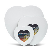 PHOENIX - ARTIST CANVAS - Heart-Shaped Stretched Canvas - 100% Cotton - "Creative Hearts"